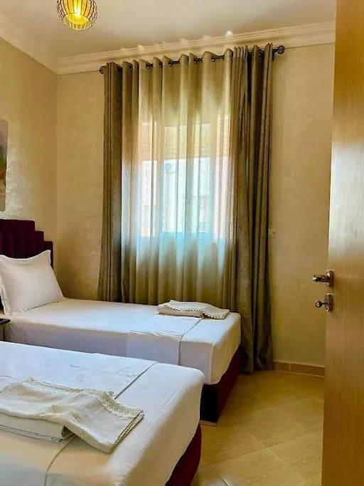 Quiet Two Bedroom Apartment 5 Min From The Airport 마라케시 0*,